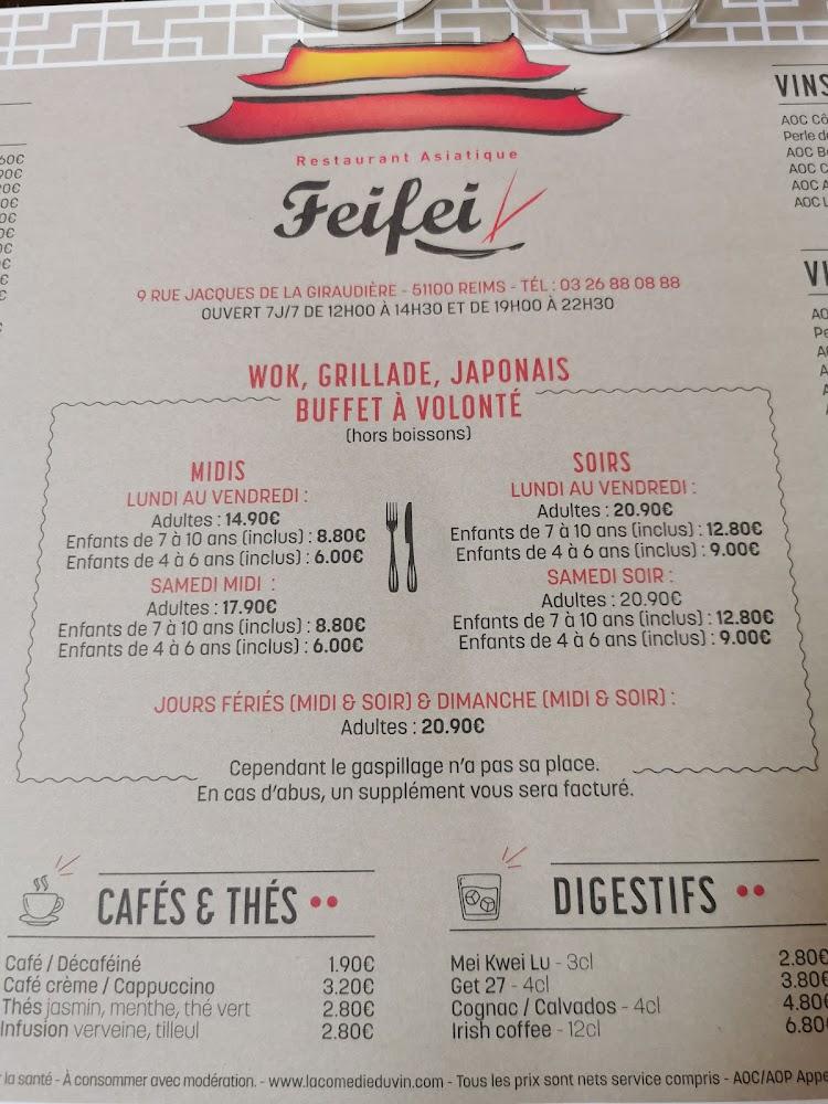 Restaurant Asiatique Feifei - Menu Image 4